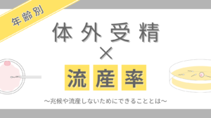 年齢別、体外受精の流産率